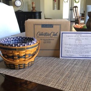 Longaberger Collector Club JW collection Mini